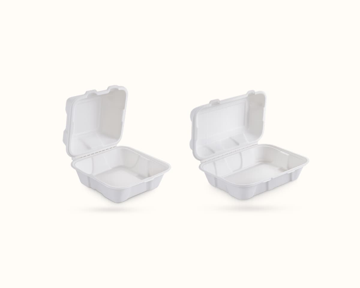 Bagasse Clamshells