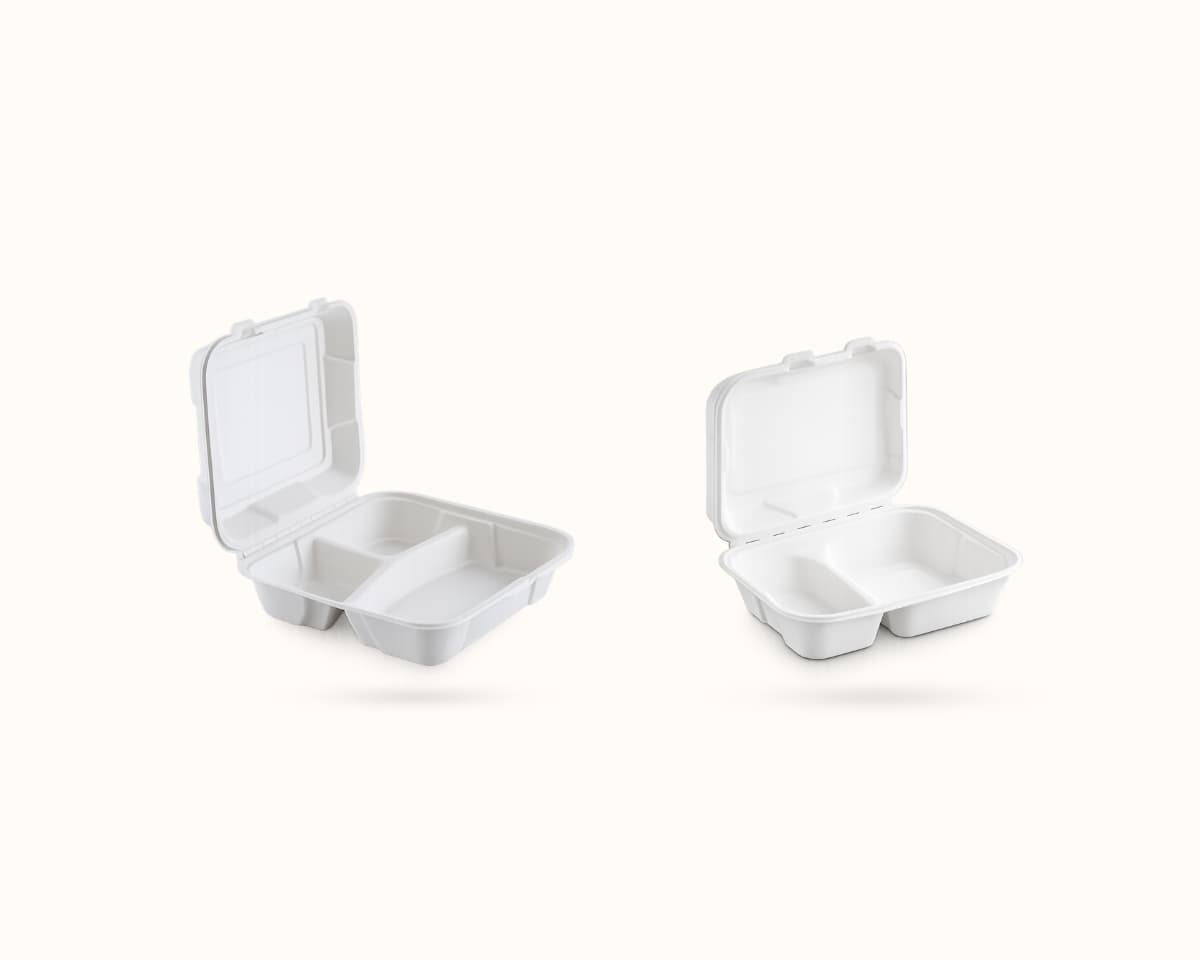 Bagasse Clamshells